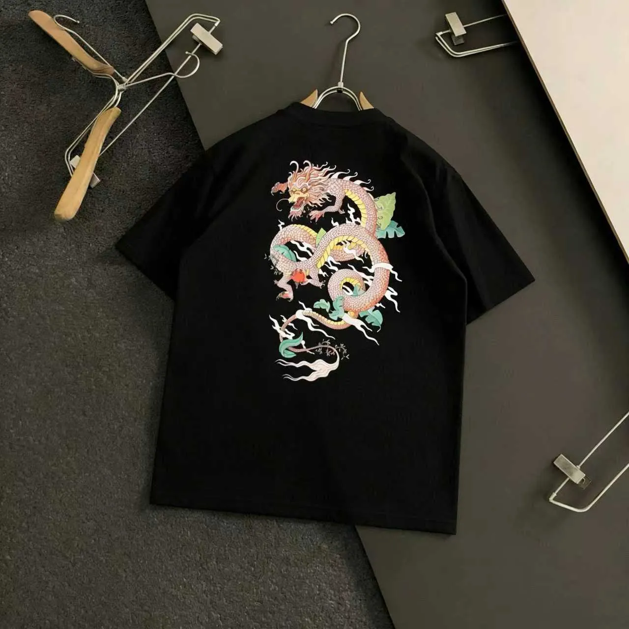 "𝙉𝙚𝙬♈️ Casablanca" 🏖Casablanca 25 spring and summer New Arrival letter logo printed short-sleeved T-shirt, made of 32 grams of dense double yarn cotton fabric, the fabric is soft. Color: Black White Size: S M L XL 2XL